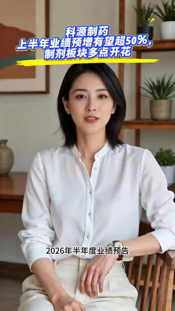 科源制药上半年业绩预增有望超50%，制剂板块多点开花