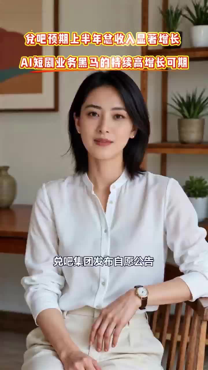 兑吧预期上半年总收入显著增长 AI短剧业务黑马的持续高增长可期