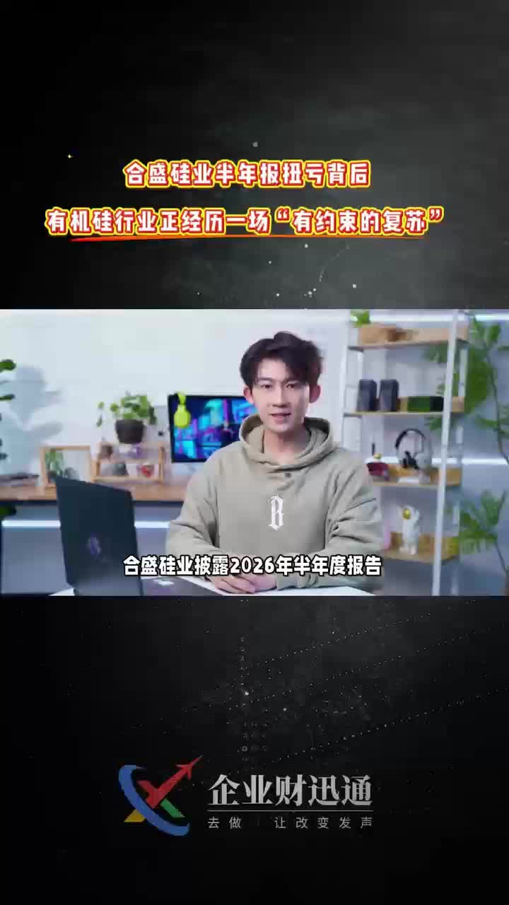 合盛硅业半年报扭亏背后 有机硅行业正经历一场“有约束的复苏”
